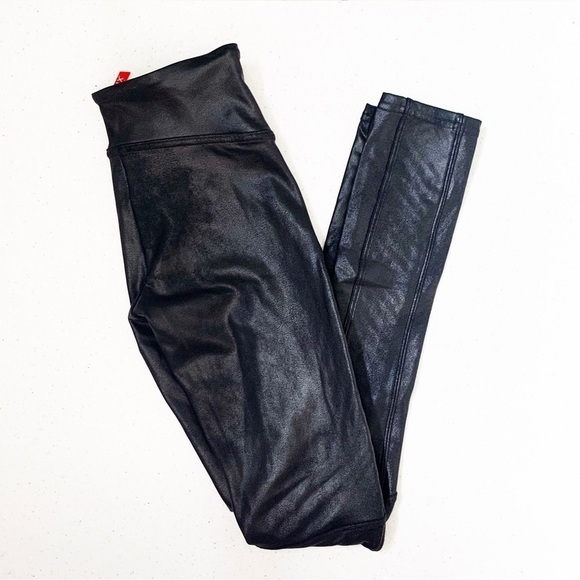 Spanx Faux Leather Motto Leggings, size XS - Picture 4 of 8